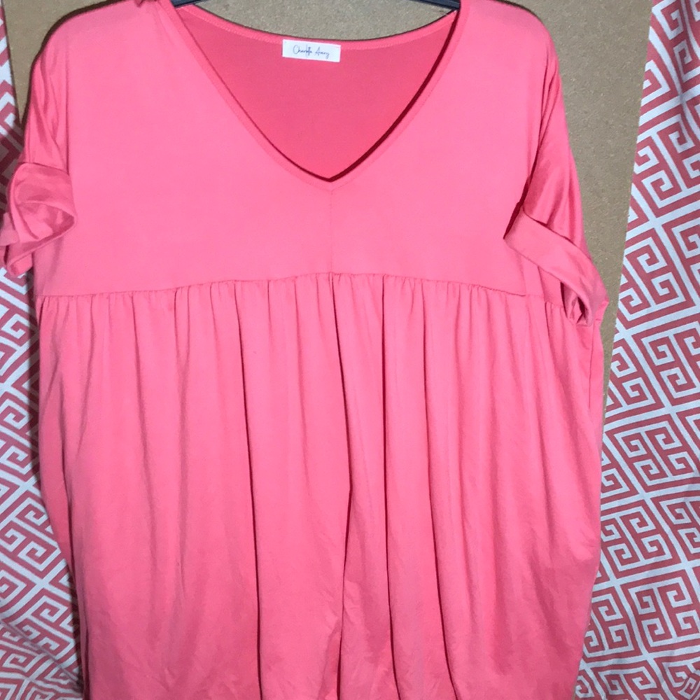 Charlotte Avery women’s pink dress with pockets (size XL)